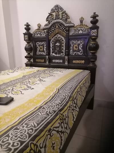Chinniot wooden single bed for sale