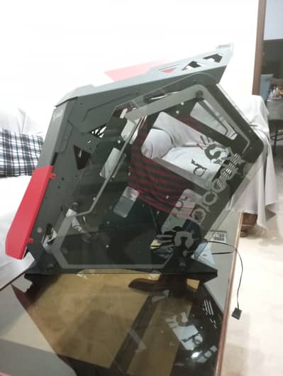 Gaming PC Case RGB | 5 RGB Fans + Side RGB Lights | Bloody Case