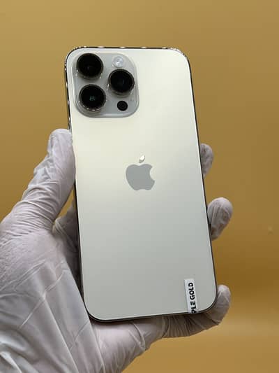 I phone 14 pro Max  Golden 256 GB Dual Sim PTA APPROVED 94% Battery