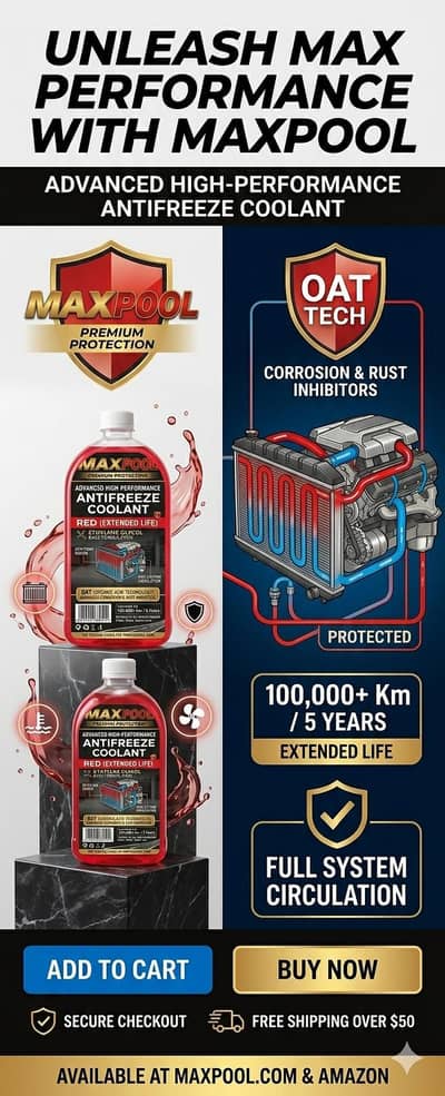 Maxpol Premium Antifreeze Coolant Red - Advanced High-Performance