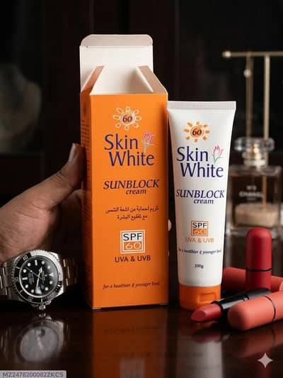 skin white sunblock cream