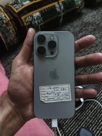 iPhone 16 Pro 128GB Natural Titanium – Like New – with Box