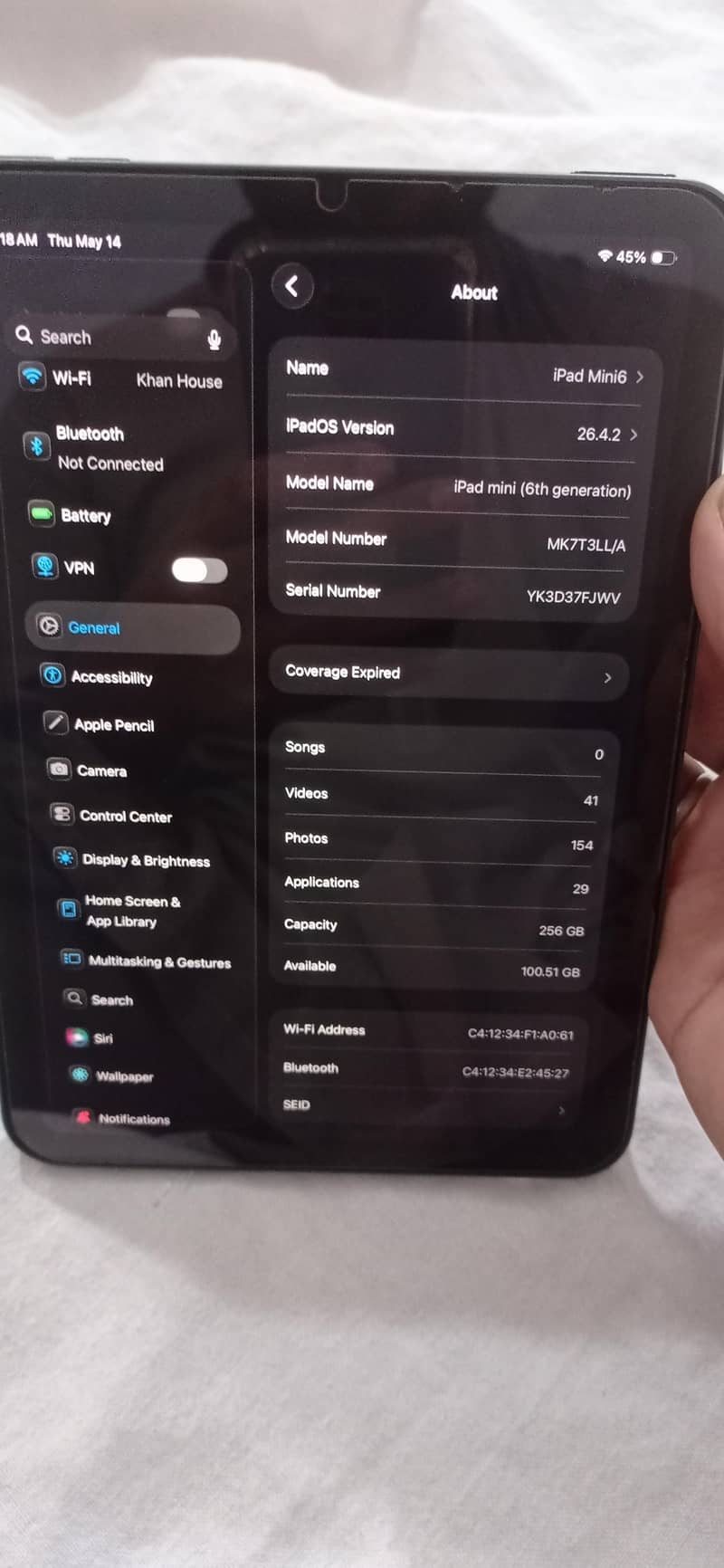iPad Mini 6 256gb 3