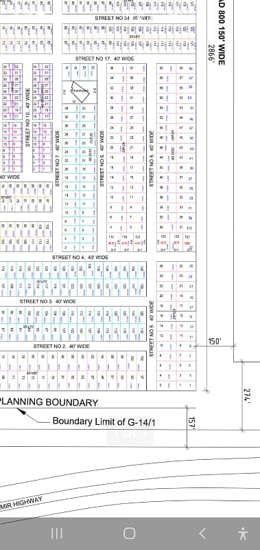 Higley & Prime Location 14 Marla (40x80) Plot in G-14/1, Islamabad