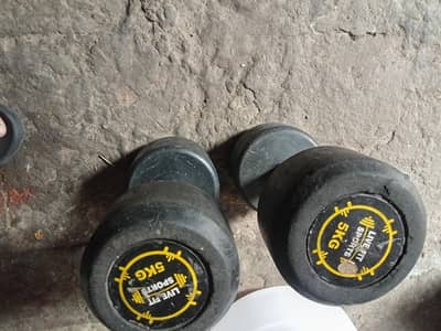 5kg Dumbbells Pair – Heavy Duty Gym Quality (Good Condition)
