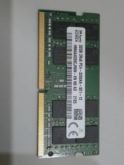 32Gb pc4 ram 3200Mhz SKHynix   | 16GB PC4  | 16GB PC5 | Samsung