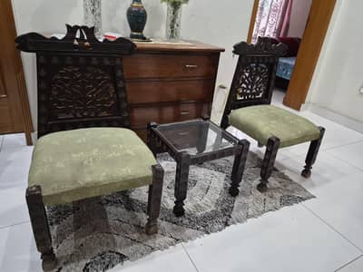 chairs set with table