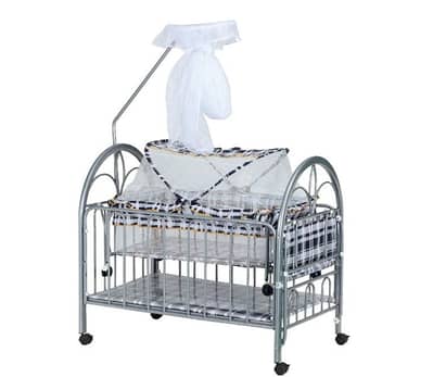 Baby Full Metal Cot & Baby Cradle