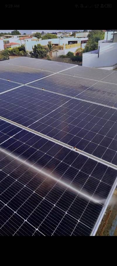 solar cleaning and penal wash