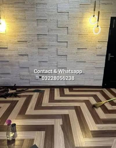 Pvc Vinyle Flooring / Wooden Flooring | CONT & WHTSPP 0322-8056238.