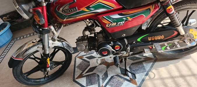 united bike 70cc model 2022 alloy wheels new tyr 