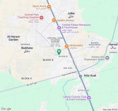 Perfect 1 Kanal Residential Plot In Central Park - Block B For sale
