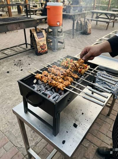 bbq grill with net