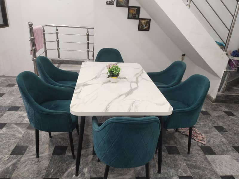 6 chairs dining table set 1