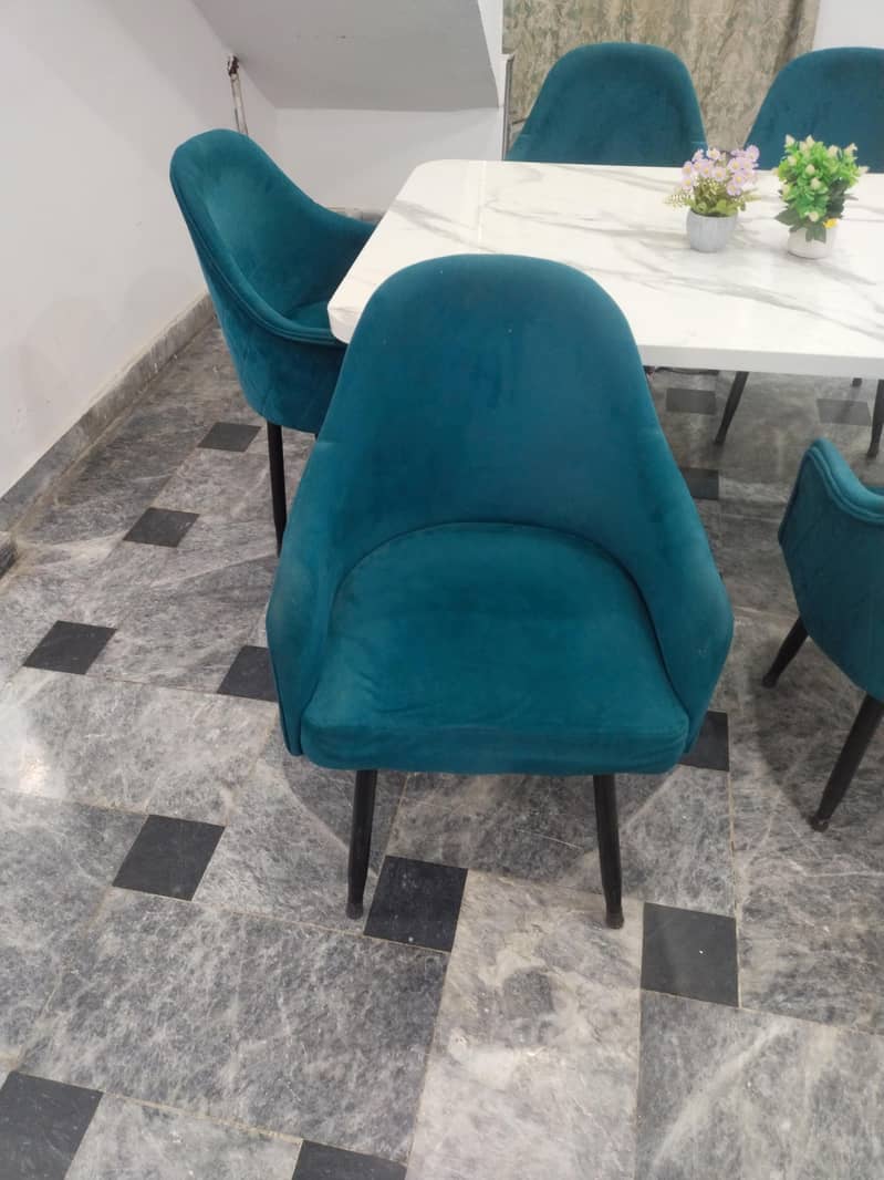 6 chairs dining table set 3