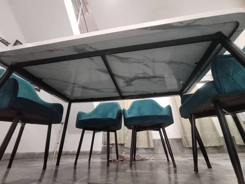 6 chairs dining table set 7