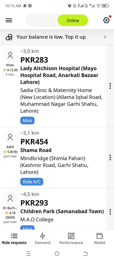 indriver yango k liye experienced driver for night shift