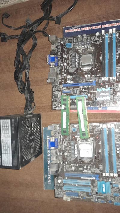 LGA1155 Mobo bundle -i7 2600k+ 500wpsu+16G ddr3 ram +2x Boards (Faulty