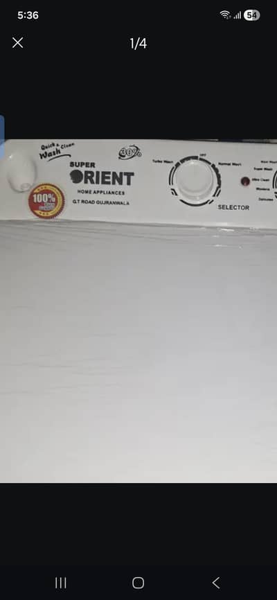 Washing machine new 10.10 condition