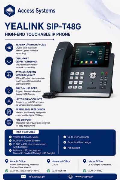 0335-3448413 | IP Phones Dlink Yealink | Polycom | Cisco Ringcentral