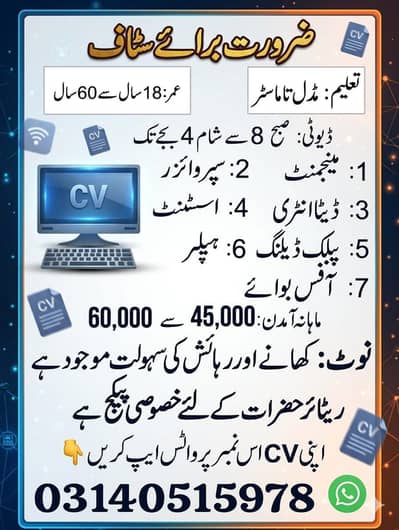 WORK IN RAWALPINDI
