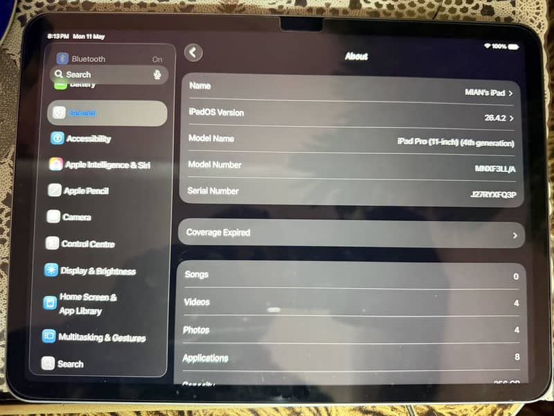 IPAD PRO M2 4