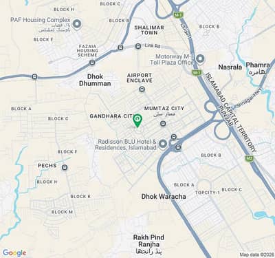 800 Square Feet Corner ( 20*40 ) On Green Belt Residential Plot For Sale In Chanab Block Mumtaz City Islamabad