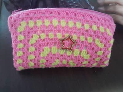 crochet pencil pouch