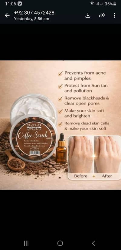 coffee scrub