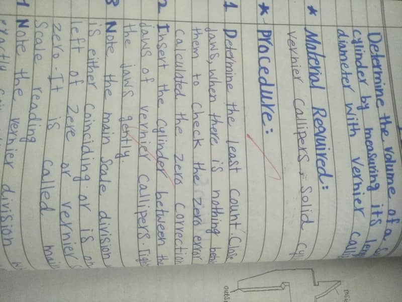 physics class 9 or 10 practical copy 1