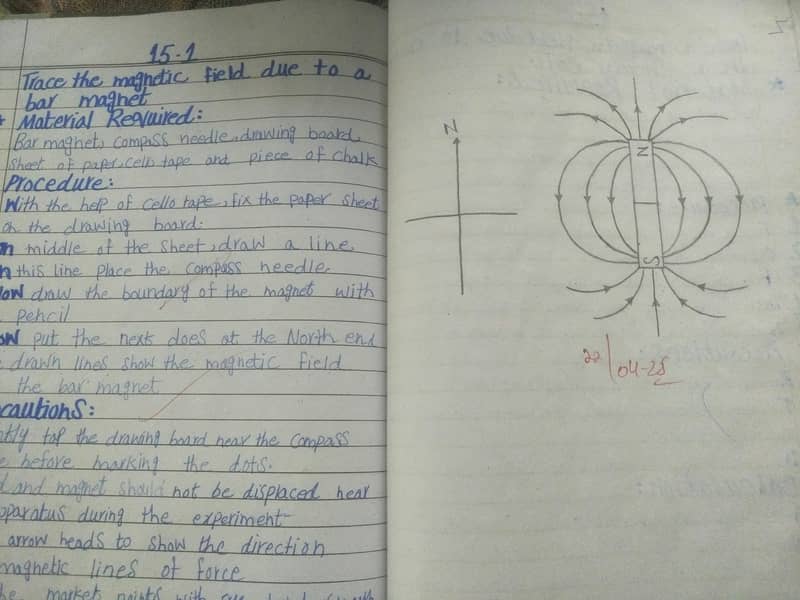 physics class 9 or 10 practical copy 3