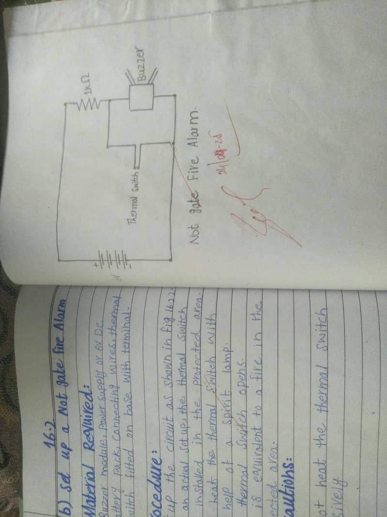 physics class 9 or 10 practical copy 4