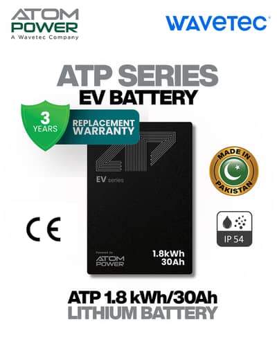 ATOM Power 1.8 kWh LiFePO4 Battery for E-V