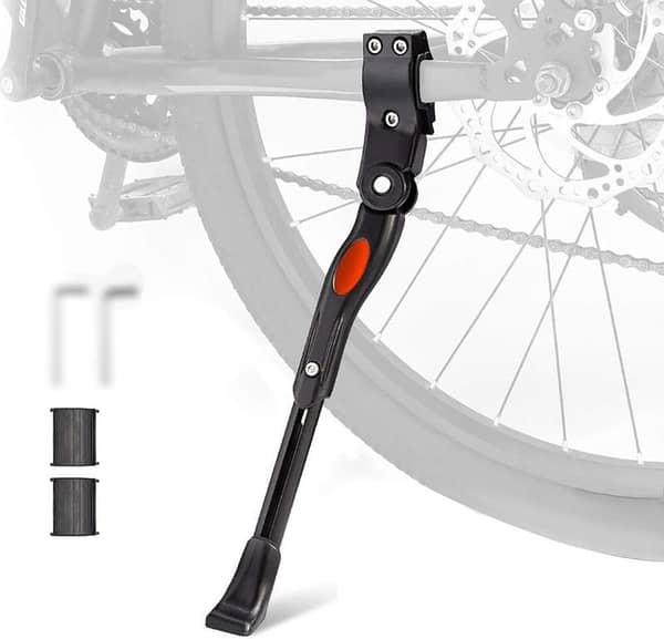 Adjustable Aluminum Alloy Bicycle Kickstand | Heavy-Duty Side Stand for MTB, Road & Hybrid Bikes (20" 22" , 24" 26" 27.5 -29" Wheels)"
