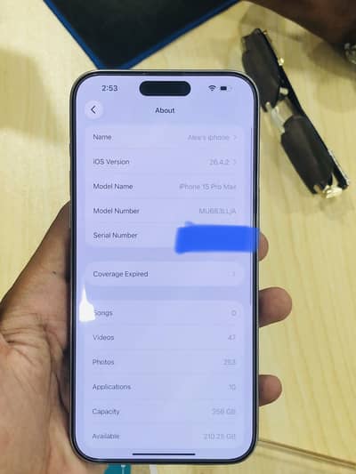 Iphone 15 pro max jv 256gb