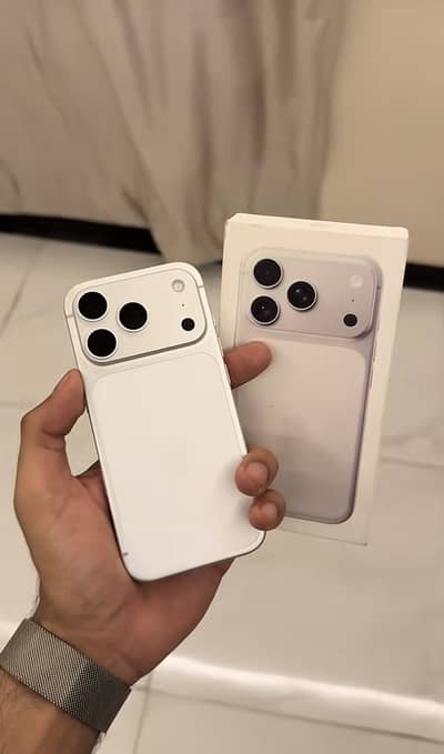 iPhone 17pro silver 256 with box factory