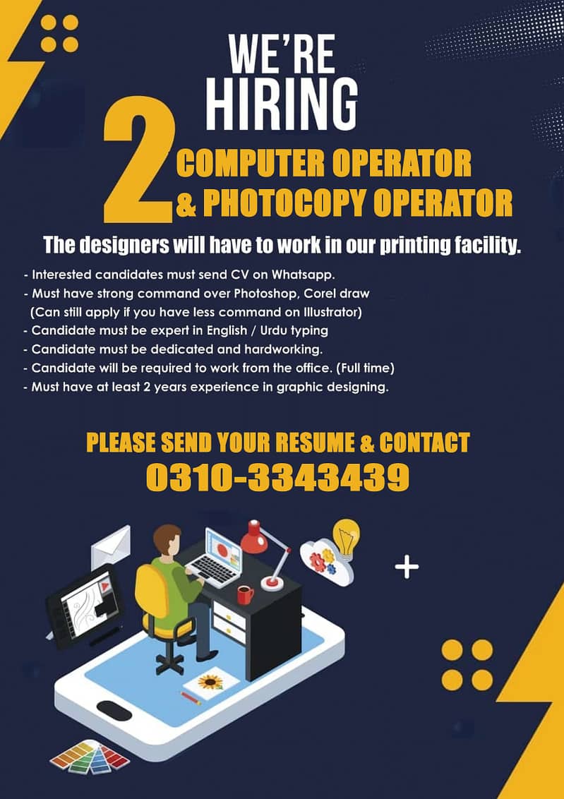 02 COMPUTER OPERATOR ANY ONE 0