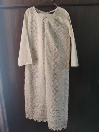 white embroidered 3 piece suit