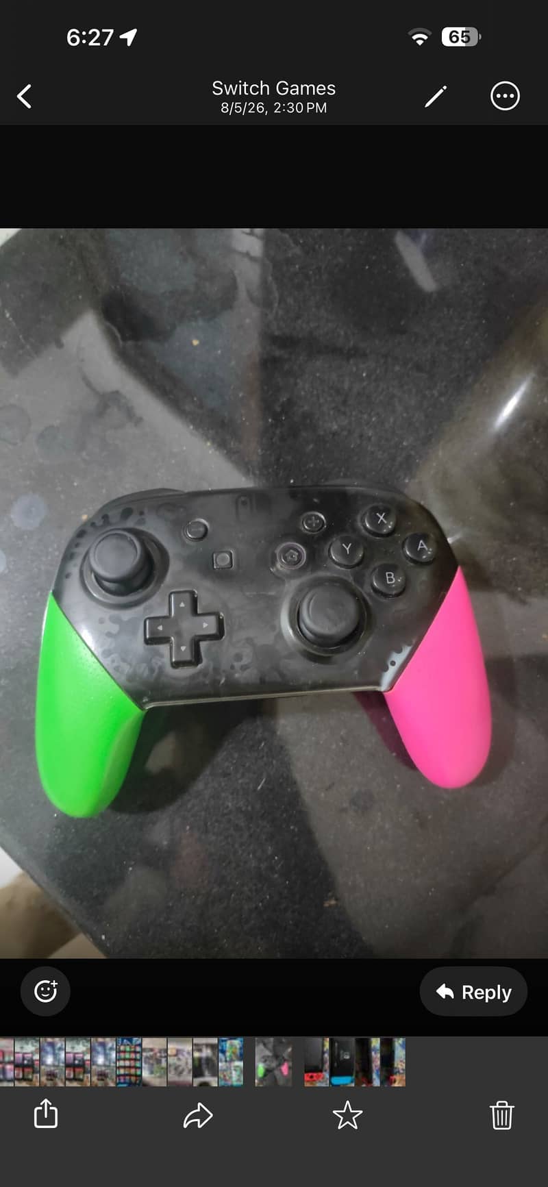 Nintendo switch splatoon edition original controller 0
