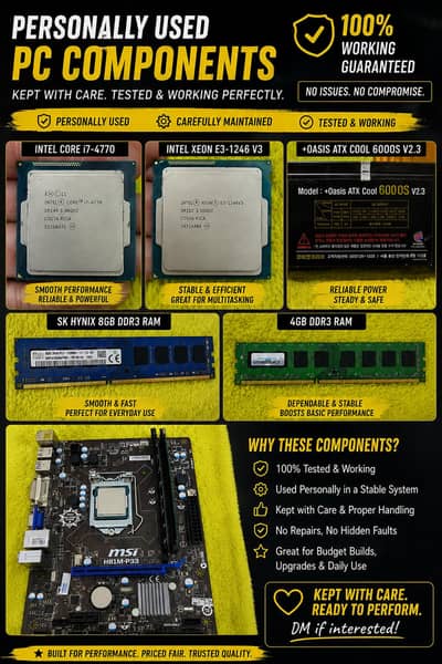 • PPersonally Used PC Parts — i7 / Xeon / H81 / DDR3