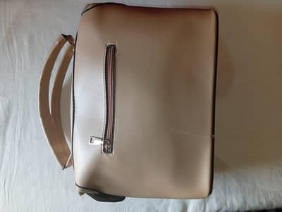 beige tote bag