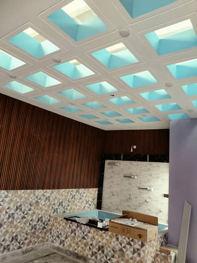 A Alaikum paint polish ceiling Pehli wallpaper kam ke liy call me ur