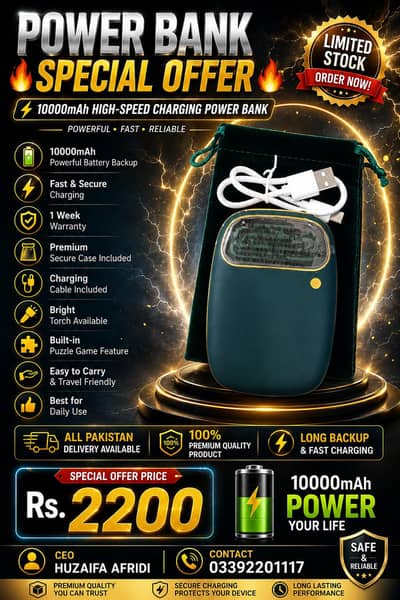NEW POWERMAX POWERBANK WITH OFFER PRICE 