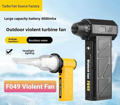 Wireless Portable Air Blower & Vacuum Cleaner with LED & Display