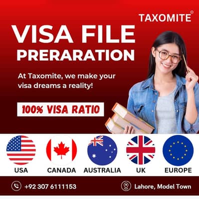 VISIT VISA FILE PREPARATION (USA,UK,EUROPE,SCHENGEN,RSA,CANADA)