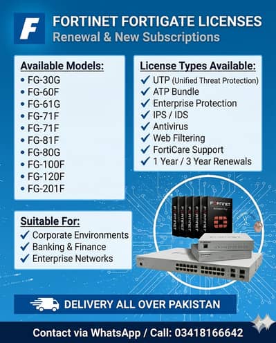 Fortinet FortiGate Licenses – Renewal & New Subscription | Licenses