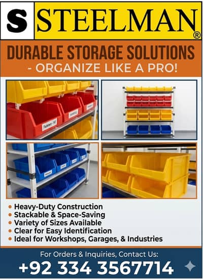 Steelman Durable Storage Bins & Organizers | Heavy Duty Garage Worksho