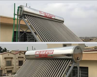 Solar+Electric Geyser (Water Heater) Stainless Steel 304 with wifi