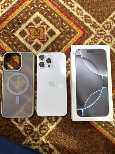iPhone 16 Pro Max 256GB White Non PTA 10/10 Japan Variant