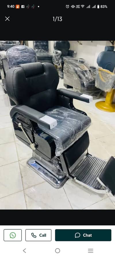 Salon chairs , beauty palour chairs , cutting chairs ,massage chairs